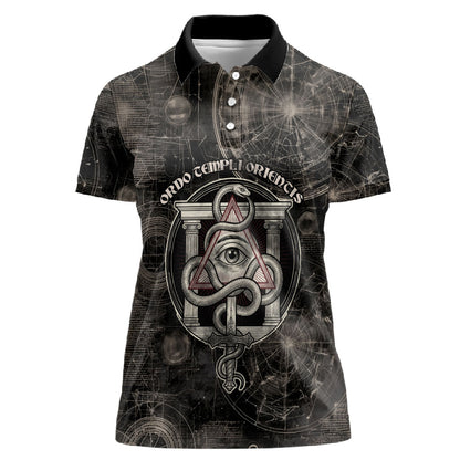 Ordo Templi Orientis Thelema Women Polo Shirt Do What Thou Wilt Mystic Serpent