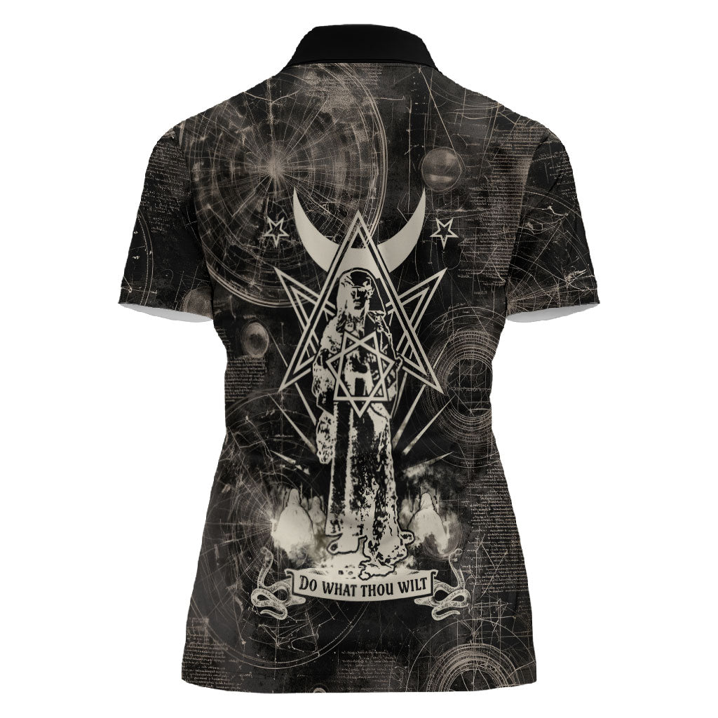 Ordo Templi Orientis Thelema Women Polo Shirt Do What Thou Wilt Mystic Serpent
