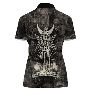 Ordo Templi Orientis Thelema Women Polo Shirt Do What Thou Wilt Mystic Serpent