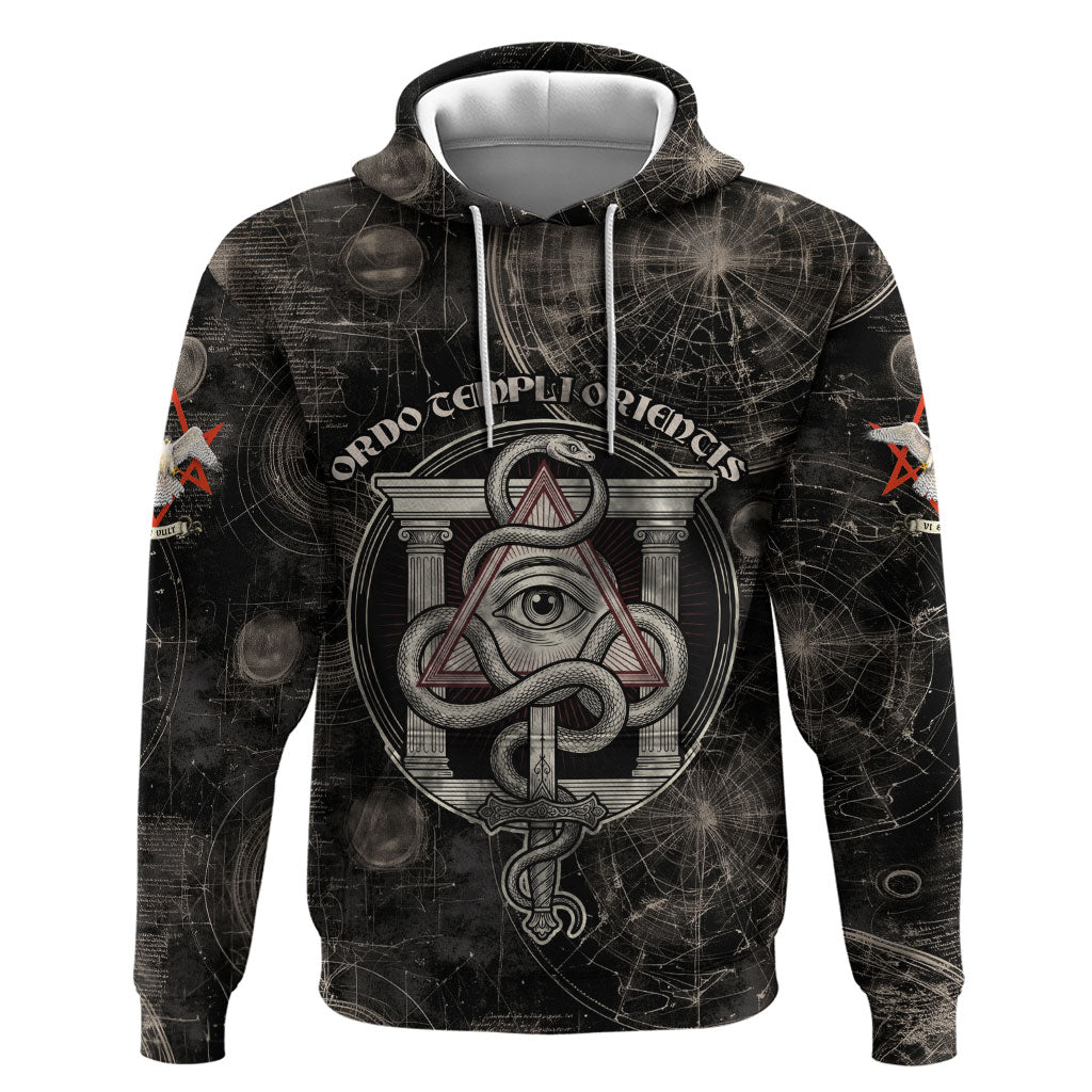 Ordo Templi Orientis Thelema Zip Hoodie Do What Thou Wilt Mystic Serpent