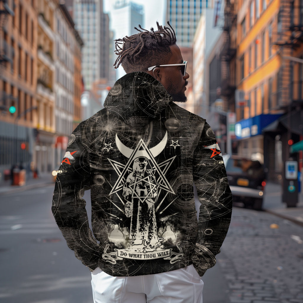 Ordo Templi Orientis Thelema Zip Hoodie Do What Thou Wilt Mystic Serpent