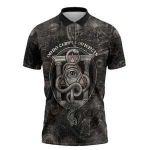 Ordo Templi Orientis Thelema Zipper Polo Shirt Do What Thou Wilt Mystic Serpent