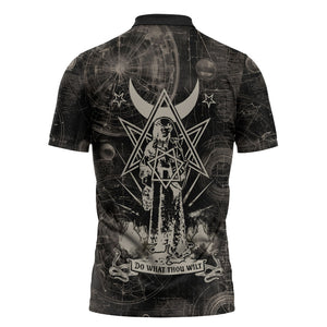 Ordo Templi Orientis Thelema Zipper Polo Shirt Do What Thou Wilt Mystic Serpent