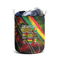 Juneteenth God Says I Am Christian Freedom Laundry Basket Pan African Flag Colors Tie Dye Galaxy