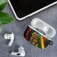 Juneteenth God Says I Am Christian Freedom AirPods Case Pan African Flag Colors Tie Dye Galaxy
