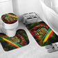 Juneteenth God Says I Am Christian Freedom Bathroom Set Pan African Flag Colors Tie Dye Galaxy