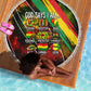 Juneteenth God Says I Am Christian Freedom Beach Blanket Pan African Flag Colors Tie Dye Galaxy