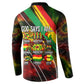 Juneteenth God Says I Am Christian Freedom Button Sweatshirt Pan African Flag Colors Tie Dye Galaxy