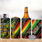 Juneteenth God Says I Am Christian Freedom 4 in 1 Can Cooler Tumbler Pan African Flag Colors Tie Dye Galaxy