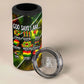 Juneteenth God Says I Am Christian Freedom 4 in 1 Can Cooler Tumbler Pan African Flag Colors Tie Dye Galaxy