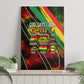 Juneteenth God Says I Am Christian Freedom Canvas Wall Art Pan African Flag Colors Tie Dye Galaxy