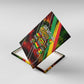 Juneteenth God Says I Am Christian Freedom Canvas Wall Art Pan African Flag Colors Tie Dye Galaxy