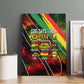 Juneteenth God Says I Am Christian Freedom Canvas Wall Art Pan African Flag Colors Tie Dye Galaxy