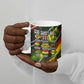 Juneteenth God Says I Am Christian Freedom Ceramic Mug Pan African Flag Colors Tie Dye Galaxy