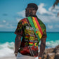 Juneteenth God Says I Am Christian Freedom Hawaiian Shirt Pan African Flag Colors Tie Dye Galaxy