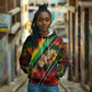 Juneteenth God Says I Am Christian Freedom Hoodie Pan African Flag Colors Tie Dye Galaxy