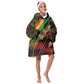 Juneteenth God Says I Am Christian Freedom Kid Wearable Blanket Hoodie Pan African Flag Colors Tie Dye Galaxy