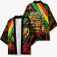 Juneteenth God Says I Am Christian Freedom Kimono Pan African Flag Colors Tie Dye Galaxy