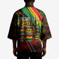 Juneteenth God Says I Am Christian Freedom Kimono Pan African Flag Colors Tie Dye Galaxy
