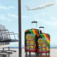 Juneteenth God Says I Am Christian Freedom Luggage Cover Pan African Flag Colors Tie Dye Galaxy