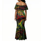 Juneteenth God Says I Am Christian Freedom Mermaid Dress Pan African Flag Colors Tie Dye Galaxy