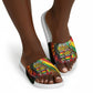 Juneteenth God Says I Am Christian Freedom Slide Sandals Pan African Flag Colors Tie Dye Galaxy