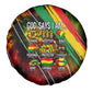 Juneteenth God Says I Am Christian Freedom Spare Tire Cover Pan African Flag Colors Tie Dye Galaxy