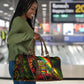 Juneteenth God Says I Am Christian Freedom Travel Bag Pan African Flag Colors Tie Dye Galaxy