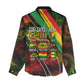 Juneteenth God Says I Am Christian Freedom Women Casual Shirt Pan African Flag Colors Tie Dye Galaxy