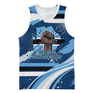 Botswana Independence Day Basketball Jersey Raised Fist Map Graphic With National Coat Of Arms