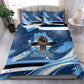Botswana Independence Day Bedding Set Raised Fist Map Graphic With National Coat Of Arms