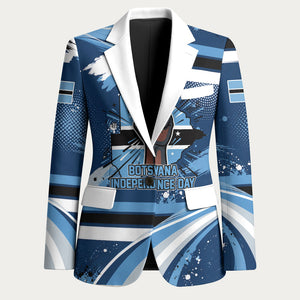 Botswana Independence Day Blazer Raised Fist Map Graphic With National Coat Of Arms