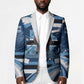 Botswana Independence Day Blazer Raised Fist Map Graphic With National Coat Of Arms