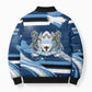 Botswana Independence Day Bomber Puffer Jacket Raised Fist Map Graphic With National Coat Of Arms