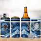 Botswana Independence Day 4 in 1 Can Cooler Tumbler Raised Fist Map Graphic With National Coat Of Arms