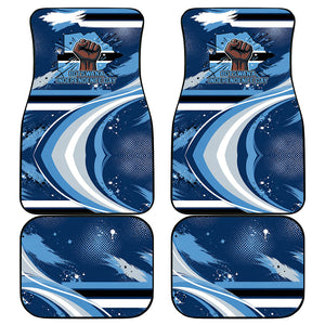 Botswana Independence Day Car Mats Raised Fist Map Graphic With National Coat Of Arms