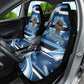 Botswana Independence Day Car Seat Cover Raised Fist Map Graphic With National Coat Of Arms