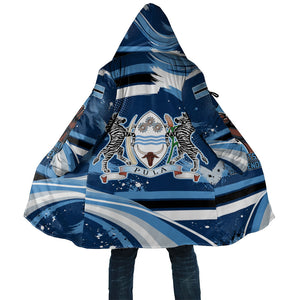 Botswana Independence Day Cloak Raised Fist Map Graphic With National Coat Of Arms