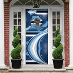 Botswana Independence Day Door Cover Raised Fist Map Graphic With National Coat Of Arms