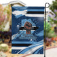 Botswana Independence Day Garden Flag Raised Fist Map Graphic With National Coat Of Arms