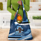 Botswana Independence Day Grocery Bag Raised Fist Map Graphic With National Coat Of Arms