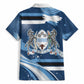 Botswana Independence Day Hawaiian Shirt Raised Fist Map Graphic With National Coat Of Arms