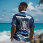 Botswana Independence Day Hawaiian Shirt Raised Fist Map Graphic With National Coat Of Arms