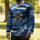Botswana Independence Day Hockey Jersey Raised Fist Map Graphic With National Coat Of Arms