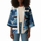 Botswana Independence Day Kimono Raised Fist Map Graphic With National Coat Of Arms
