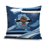 Botswana Independence Day Pillow Cover Raised Fist Map Graphic With National Coat Of Arms