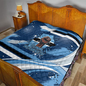 Botswana Independence Day Quilt Raised Fist Map Graphic With National Coat Of Arms