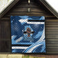 Botswana Independence Day Quilt Raised Fist Map Graphic With National Coat Of Arms