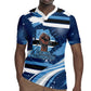 Botswana Independence Day Rugby Jersey Raised Fist Map Graphic With National Coat Of Arms