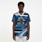 Botswana Independence Day Scrub Top Raised Fist Map Graphic With National Coat Of Arms